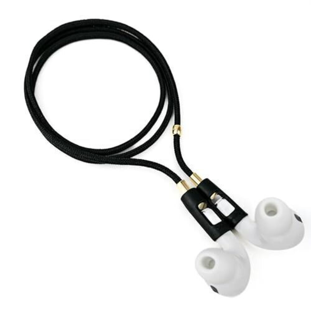 5510 Nylon Strap for AirPods & AirPods Pro Black/18K Gold
